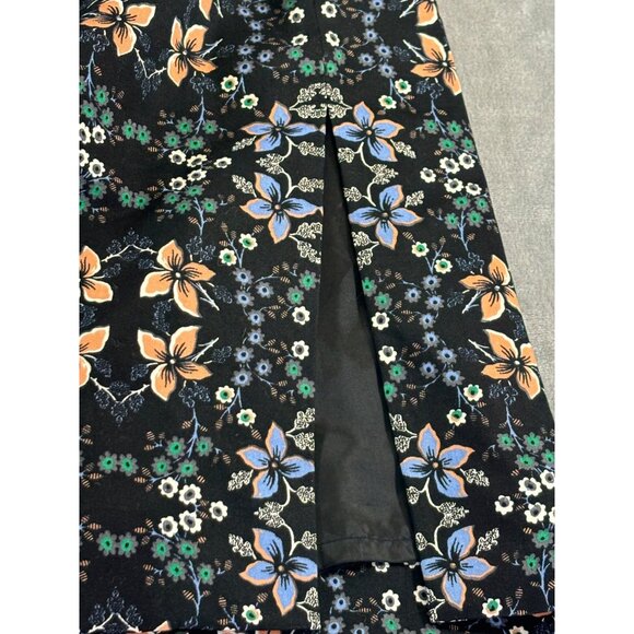 J. Crew Skirt Women's 4 Multicolor A-line Skirt in Mirrored Floral w/ lining - Picture 6 of 10